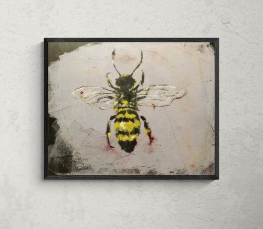 “Honeybee Study No. 1” original framed painting