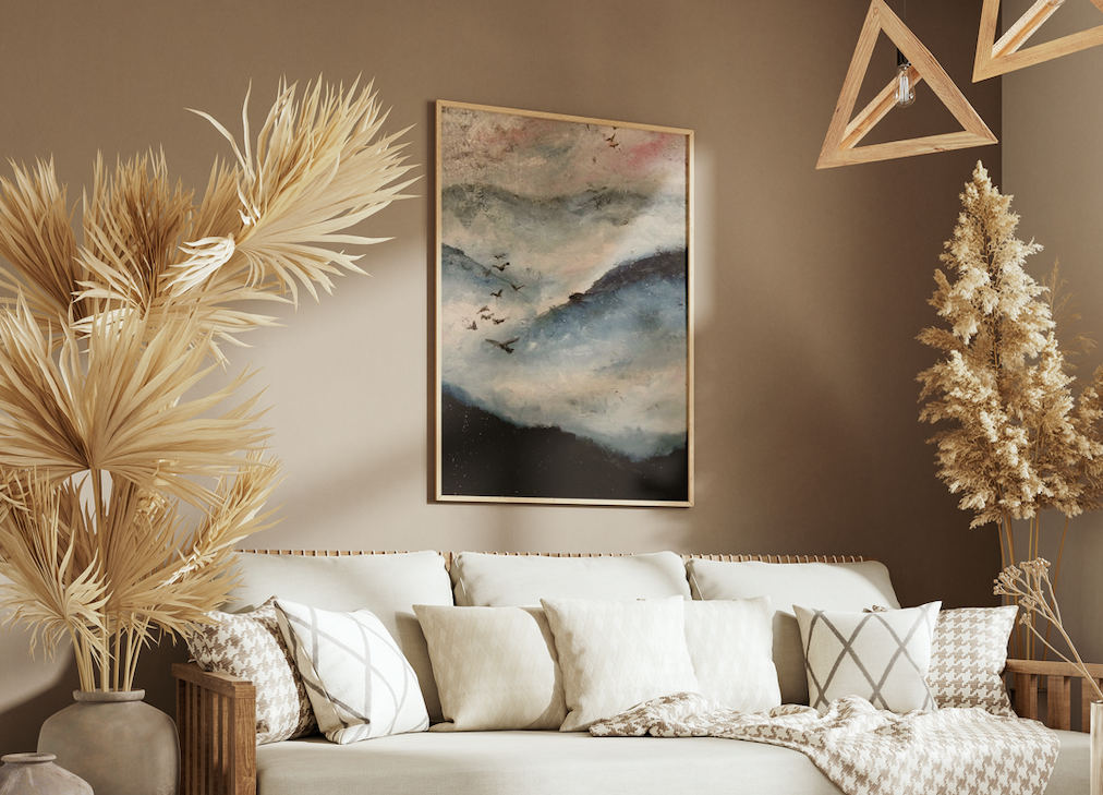 "Ascension Through the Morning Mist" Original Painting