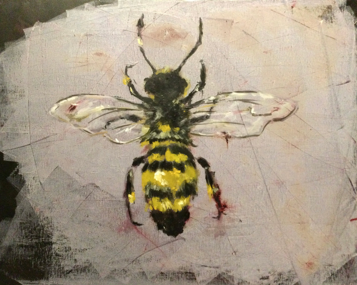 “Honeybee Study No. 1” original framed painting
